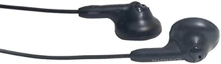 Magnavox MHP4820-BK אוזניות גומי בשחור | ניתן להשיג בורוד, לבן, שחור, כחול, וטייל | גומי אוזניות | ערך נוחות נוסף נוחות סטריאו אוזניות